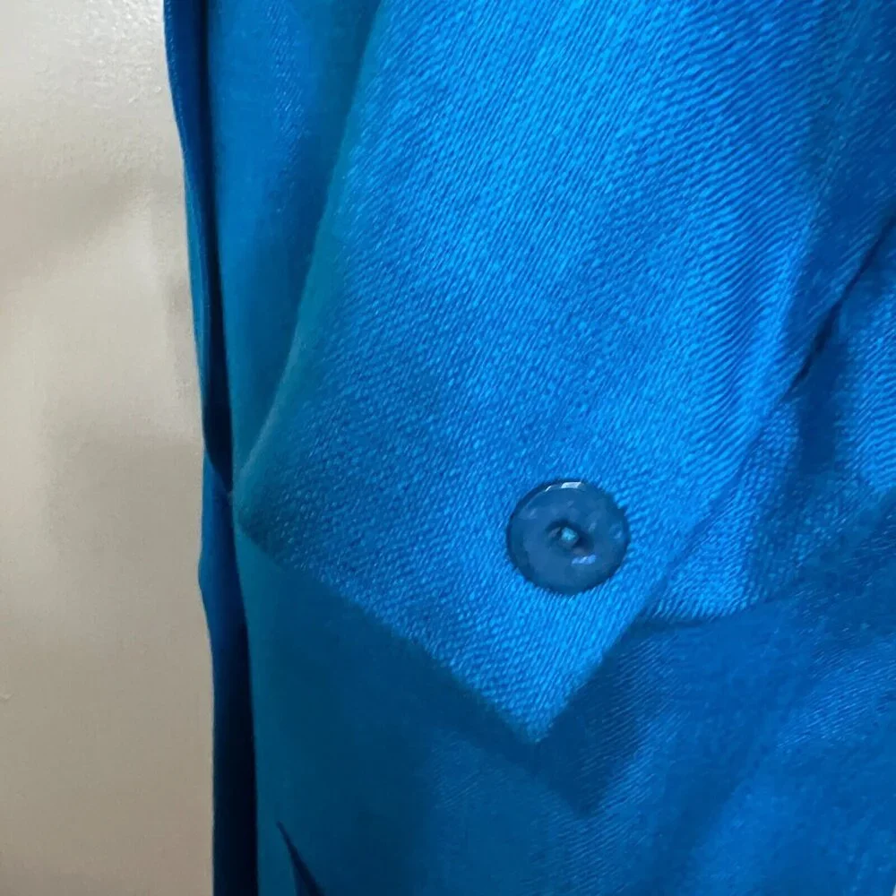 Vintage Galleria Sport‎ Womens Blue Blazer Jacket 1X Casual Tweed Career Wear